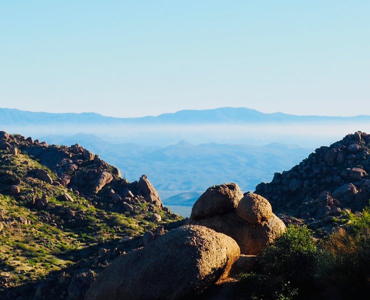 Surrounding mountains from Tom's Thumb Trail