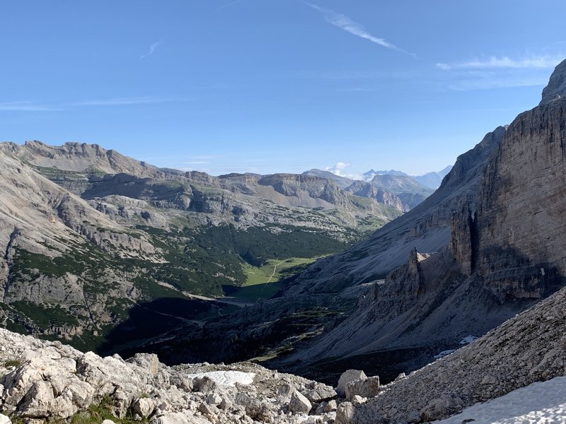 Forcella del Lago climb.