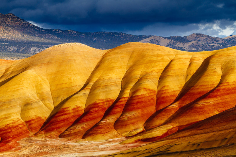 The glorious colours of the Painted Hills in Central Oregon.