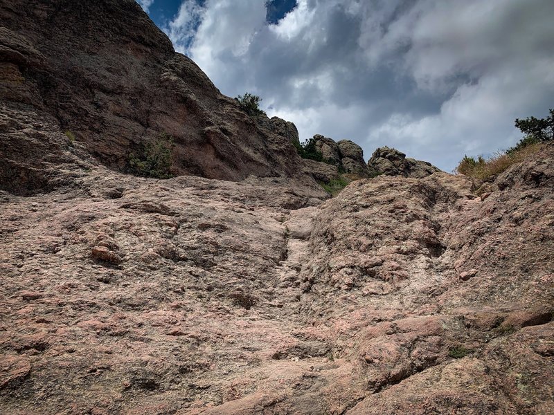 The last 200 feet up to Horsetooth Mountain.