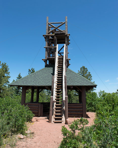 Fire tower at the end of the trail