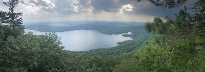 View of Lake Dunmore from the overlook