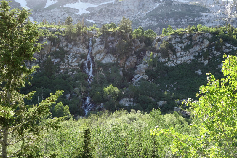 Waterfall fed by Silver Lake