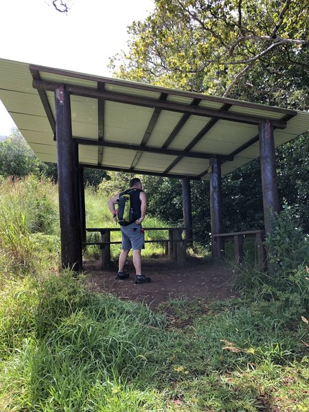 Shelter 0.4 miles from Nualolo Trail.