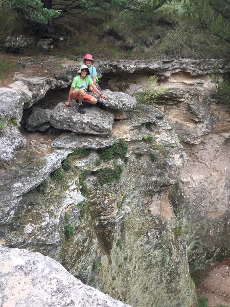 The canyon at the beginning of the trail.