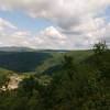 Looking north towards Bear Swamp Reservoir and a bend in the Deerfield River.