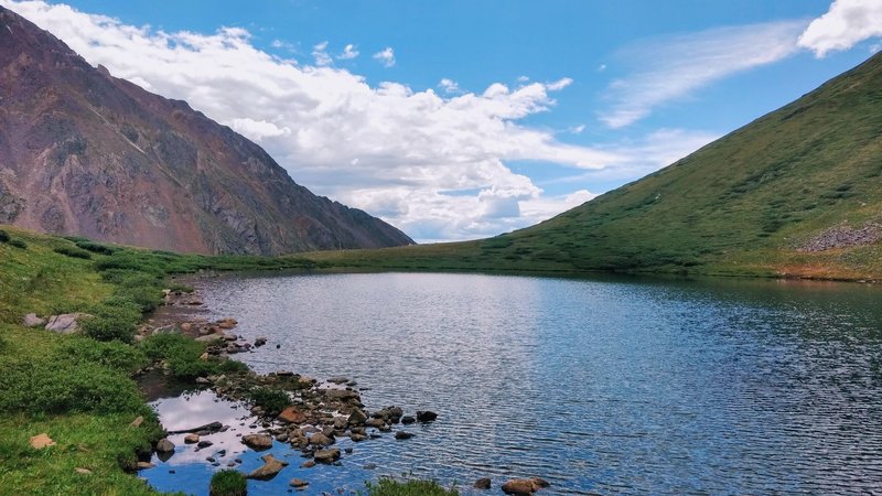 Shelf Lake, looking back toward the valley