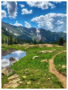 Leaving Pitkin Lake. The beauty is even more spectacular on the return trip.