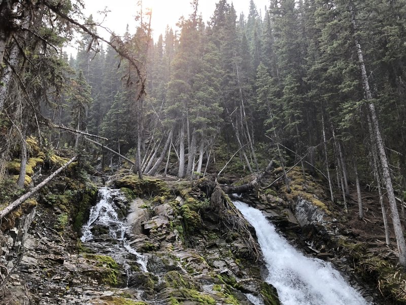 Waterfall along the Upper Kananaskis Trail.