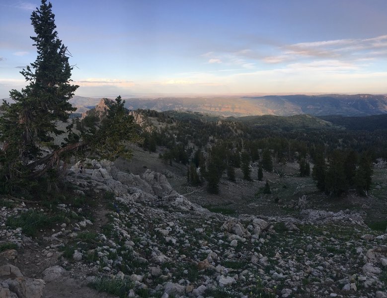 Looking north northeast just below Mt. Naomi