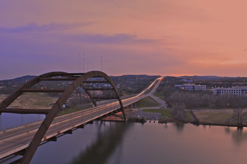 Pennybacker Bridge at Sunset