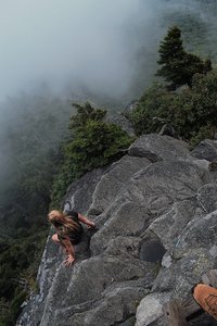 Climbing back down the ladders and Cliffside...