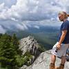 At the end of grandfather mountain! Great that they have a team up there to keep everyone safe near the edges.