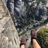 At the "Watchtower" looking straight down at "Tokopah Falls" below.