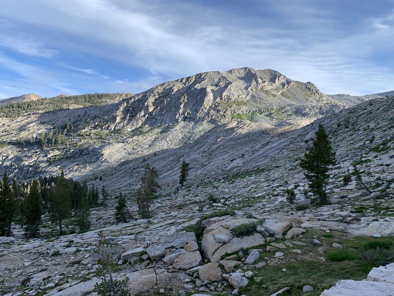 At Pear Lake, looking north east across the basin.