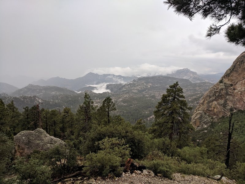 Monsoon storms moving across the Wilderness of Rocks