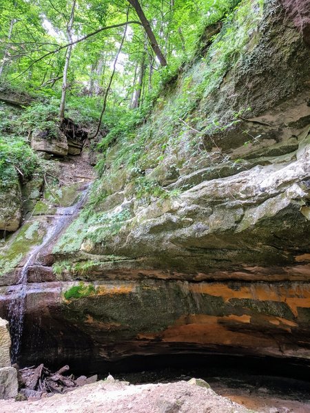 Big Sand Cave with falls