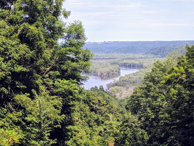 River valley from Old Wagon Road trail