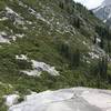 Looking back at the Boulder Creek Lakes Trail