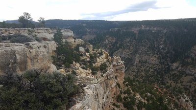 View from the top of the plateau