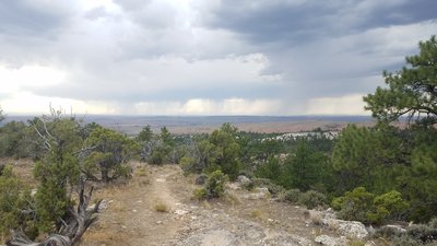 Trail on top of the plateau