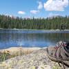 Swimming in the lake