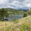 The west end of Ralph Price Reservoir from the North Shore Trail.