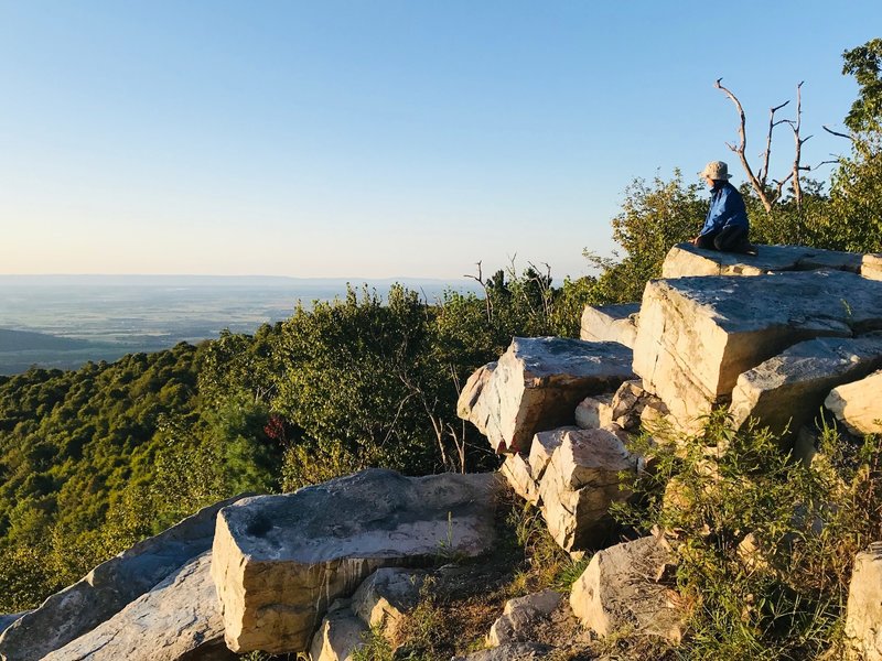 Viewing the sunrise from the Big Mountain overlook