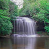 Schoolhouse Falls along the Panthertown Valley trail