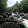 View at the end of the hike, area of rapids called National Falls.