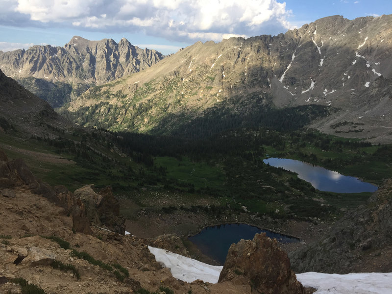 View to Northeast from Caribou Pass after ascent from Junco Lake Trailhead