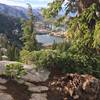 The view down to Leland Lakes from Schmidell Pass.