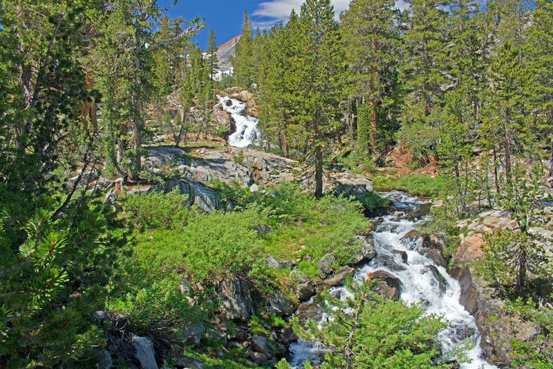 Cascades on Rush Creek near path to Marie Lake