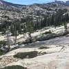 Beautiful granite hills with waterfalls