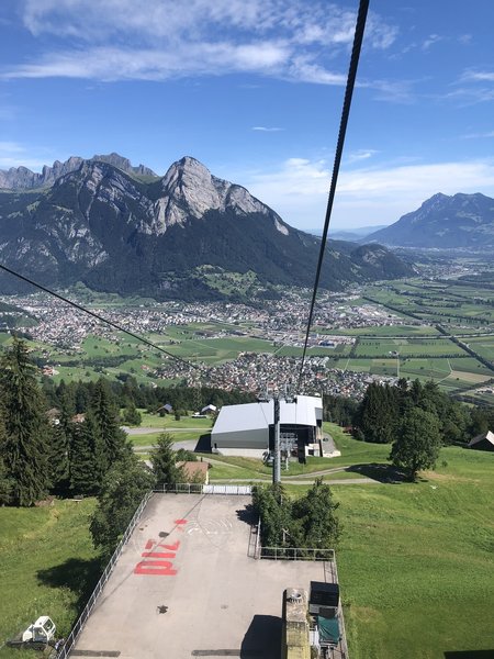 Chairlift from Gaffia to Furt on the way down.