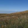 Mt. Elbrus in the distance, as seen from the top of the hike.