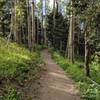 Part of the well-established trail, close to the parking lot.