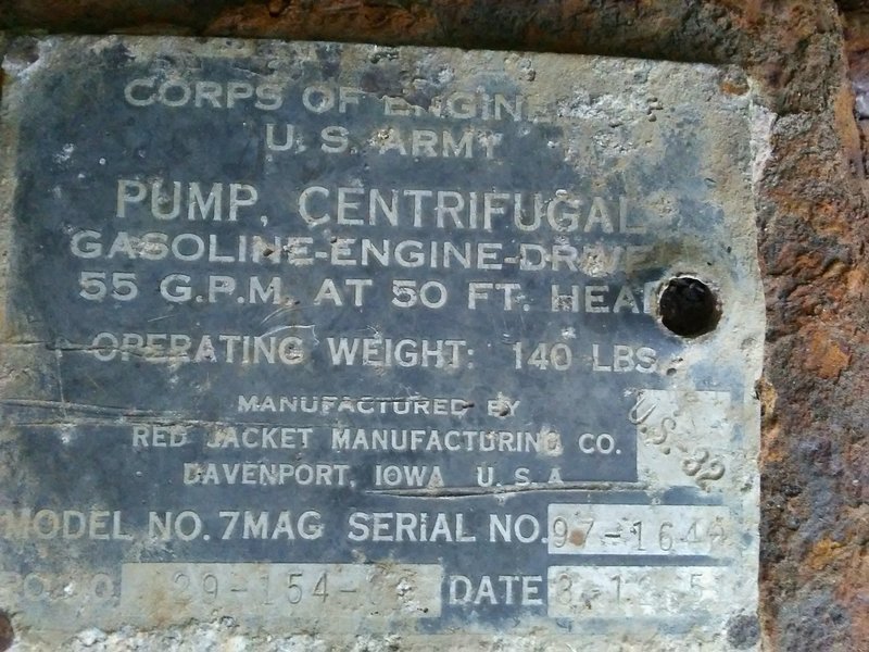 Of historical interest is this pump that can be found on the Christmas tree farm along the hike. Note the date of 3-12-51, if I'm not mistaken.