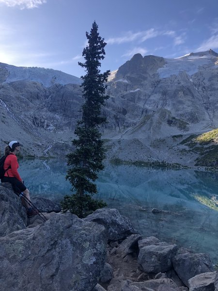 Enjoying the solitude before the crowds arrive.