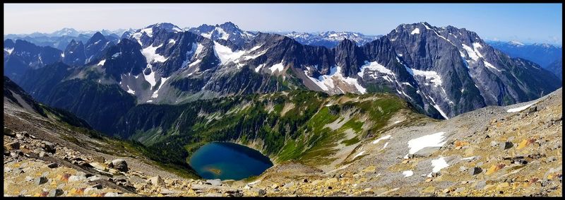 View from the Sahale Glacier Campground