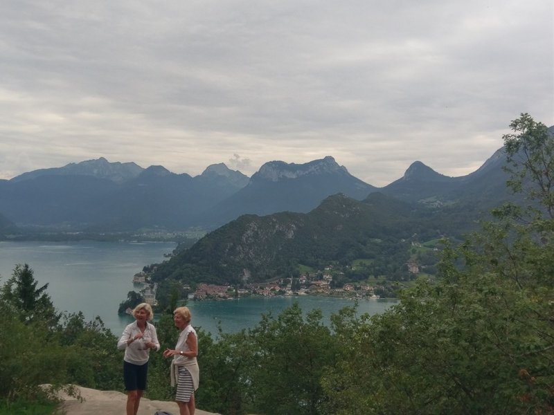 View of Lake Annecy and the Duingt peninsula