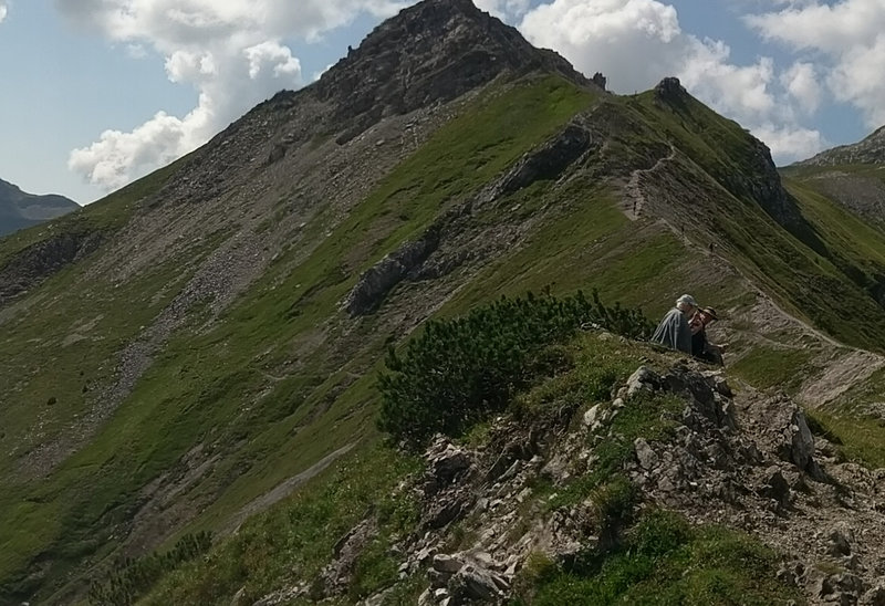 Wonderful views up the ridge line