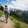 Mt. Shukshan makes quite a backdrop to the trail.