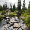 Low water in the late summer makes this an easy crossing.