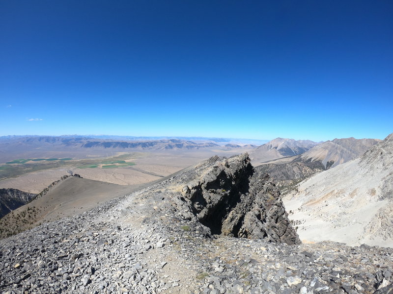 Looking back down the "flat section"