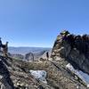 The final drop off of Chicken-Out Ridge.