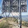 The reflectors on top of Saddleback Mountain above Logan, Utah.