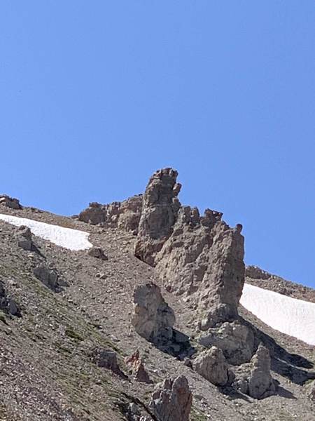 Off trail coming back up from Lake Marie to hit Mt. Jefferson is the final resting place of the Infinity Gauntlet. :)