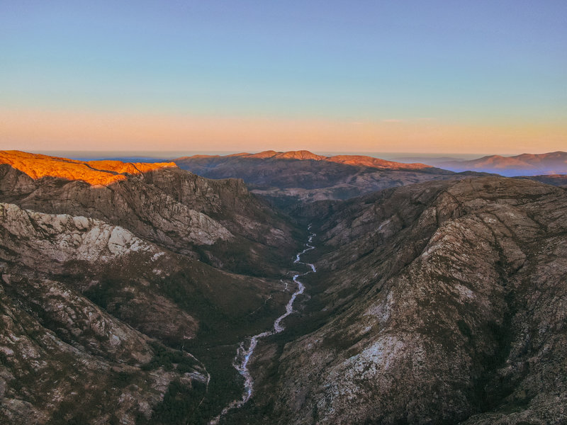 View of the gorge midway.