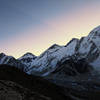 Sunrise view of Everest from Kala Patthar.